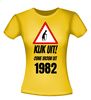 foto 8 Kijk uit! Ouwe vrouw uit 1982 leeftijd T-shirt