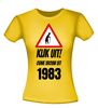 foto 8 Kijk uit! Ouwe vrouw uit 1983 verjaardag T-shirt