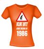 foto 5 Kijk uit! Ouwe vrouw uit 1986 leeftijd T-shirt