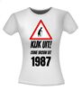foto 7 Kijk uit! Ouwe vrouw uit 1987 leeftijd T-shirt