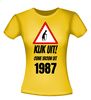 foto 8 Kijk uit! Ouwe vrouw uit 1987 leeftijd T-shirt