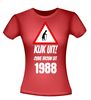foto 4 Kijk uit! Ouwe vrouw uit 1988 leeftijd T-shirt