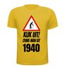 foto 8 Leeftijd T-shirt Kijk uit! Ouwe man uit 1940