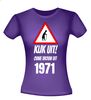 foto 2 Leeftijd T-shirt Kijk uit! Ouwe vrouw uit 1971