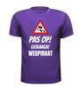 foto 3 Pas op geslaagd rijbewijs wegpiraat t-shirt