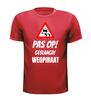 foto 7 Pas op geslaagd rijbewijs wegpiraat t-shirt