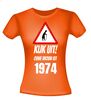 foto 5 T-shirt verjaardag Kijk uit! Ouwe vrouw uit 1974
