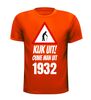 foto 5 Verjaardag leeftijd T-shirt Kijk uit! Ouwe man uit 1932