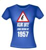 foto 3 Verjaardag shirt Kijk uit! Ouwe vrouw uit 1957