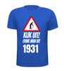 foto 3 Verjaardag T-shirt Kijk uit! Ouwe man uit 1931 leeftijd