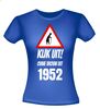 foto 3 Verjaardag t-shirt Kijk uit! Ouwe vrouw uit 1952