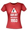 foto 4 Verjaardag t-shirt Kijk uit! Ouwe vrouw uit 1953