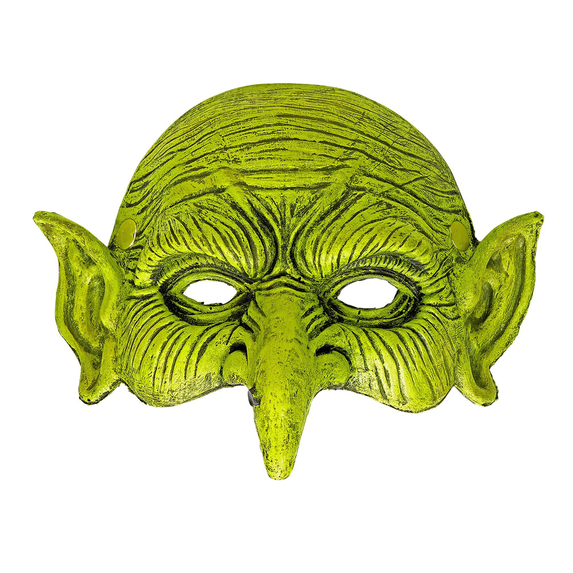 Groene heks kinloos masker volwassen
