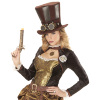 foto 3 Hoge hoed bruin steampunk met fantasy bril