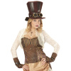 foto 4 Hoge hoed bruin steampunk met fantasy bril