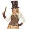 foto 5 Hoge hoed bruin steampunk met fantasy bril