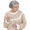 foto 4 Oude oma pruik grijs met knotje granny volwassen