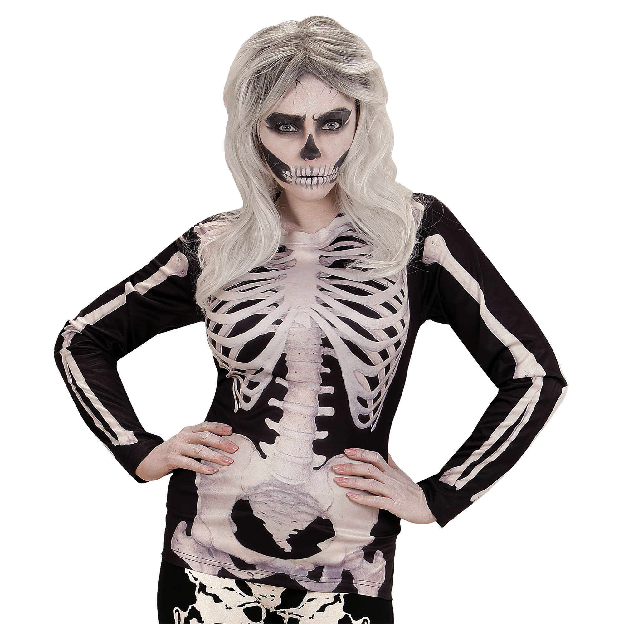 Rodeo kiem Incubus Skelet botten shirt met lange mouwen dames foto ...