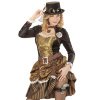 foto 5 Zwarte hoge hoed met bril volwassen steampunk