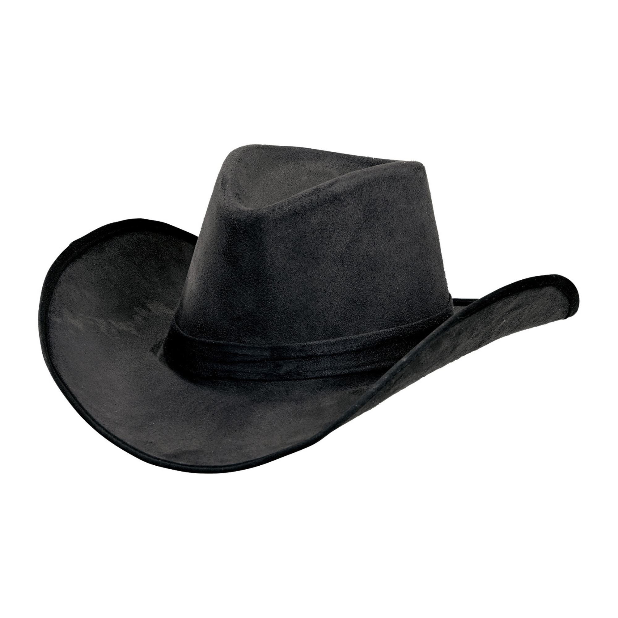 Zwarte suede cowboyhoed Mike