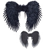 foto 3 Engelen vleugels zwart  donkere engel 80 x 65 cm