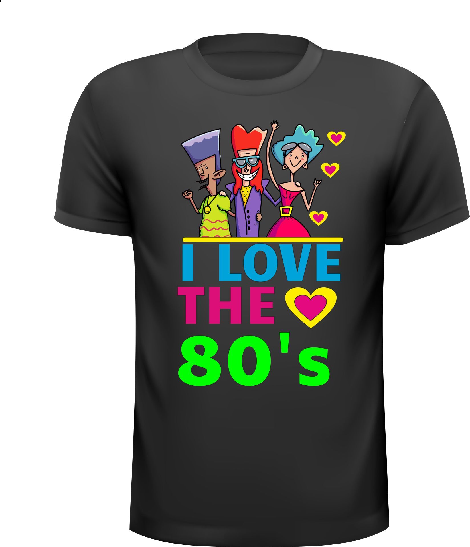 Fout T-shirt I love the eighties