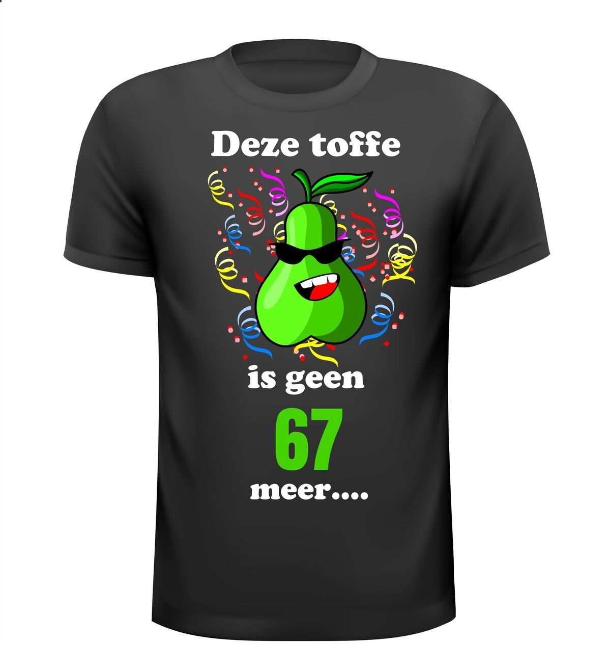 Full colour fun shirt 68 jaar verjaardag toffe peer