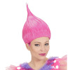 foto 4 Gekke trollen pruik roze volwassen