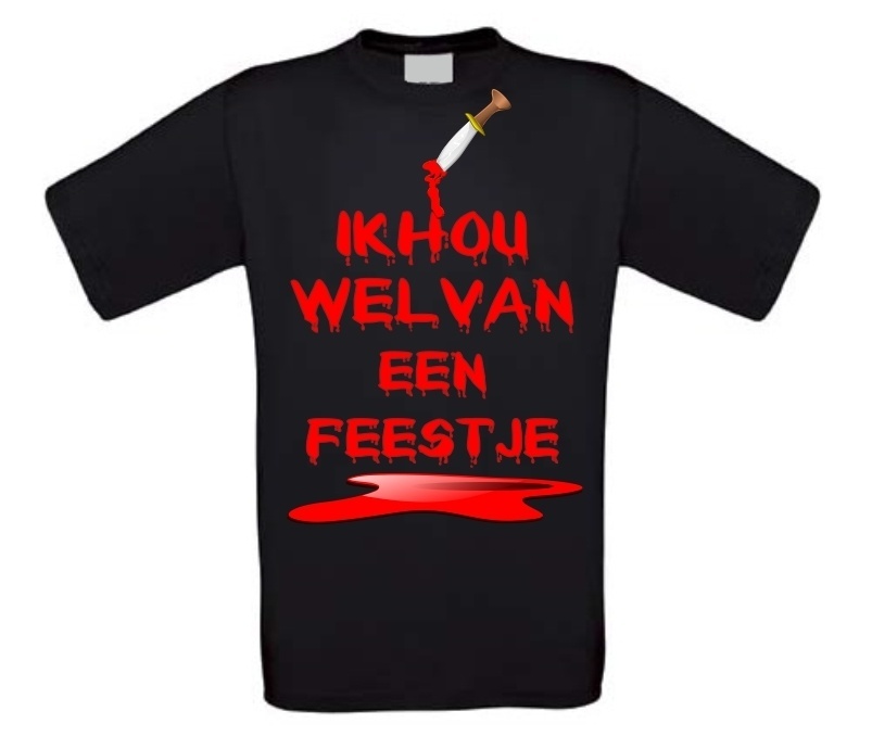 Ik hou wel van een feestje Halloween T-shirt