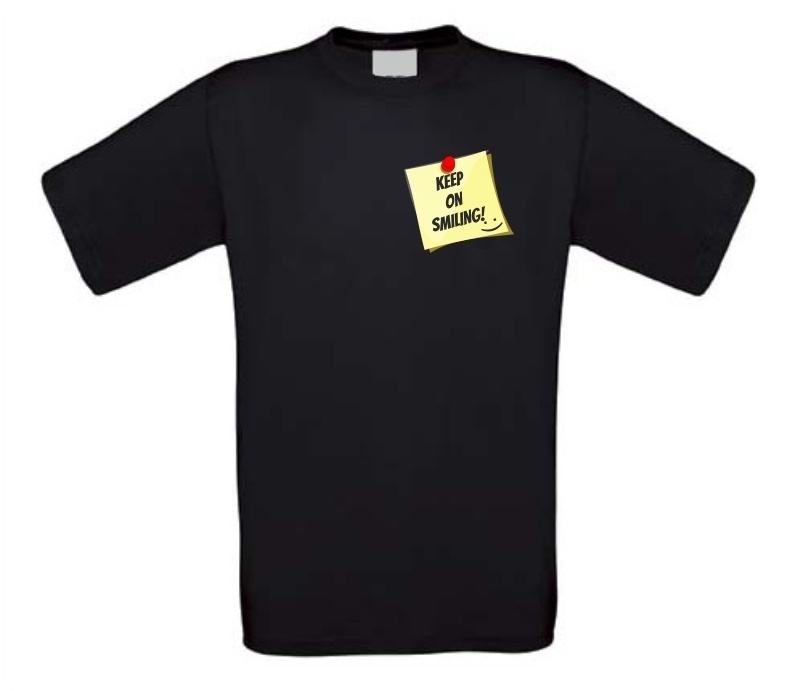keep on smiling  post it T-shirt