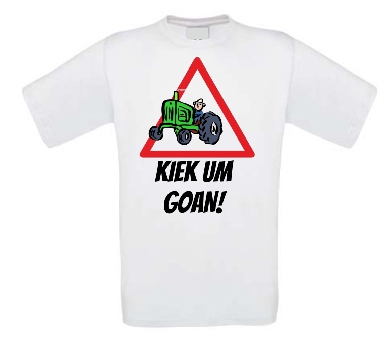 Kiek um goan tractor boer T-shirt