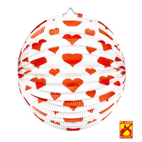 Lampion met hartjes rond model valentijn Lampion met hartjes rond model valentijn