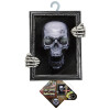 foto 2 Pratend Schilderij halloween decoratie doodskop met lichtgevende ogen