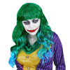 Pruik lang haar groen the joker