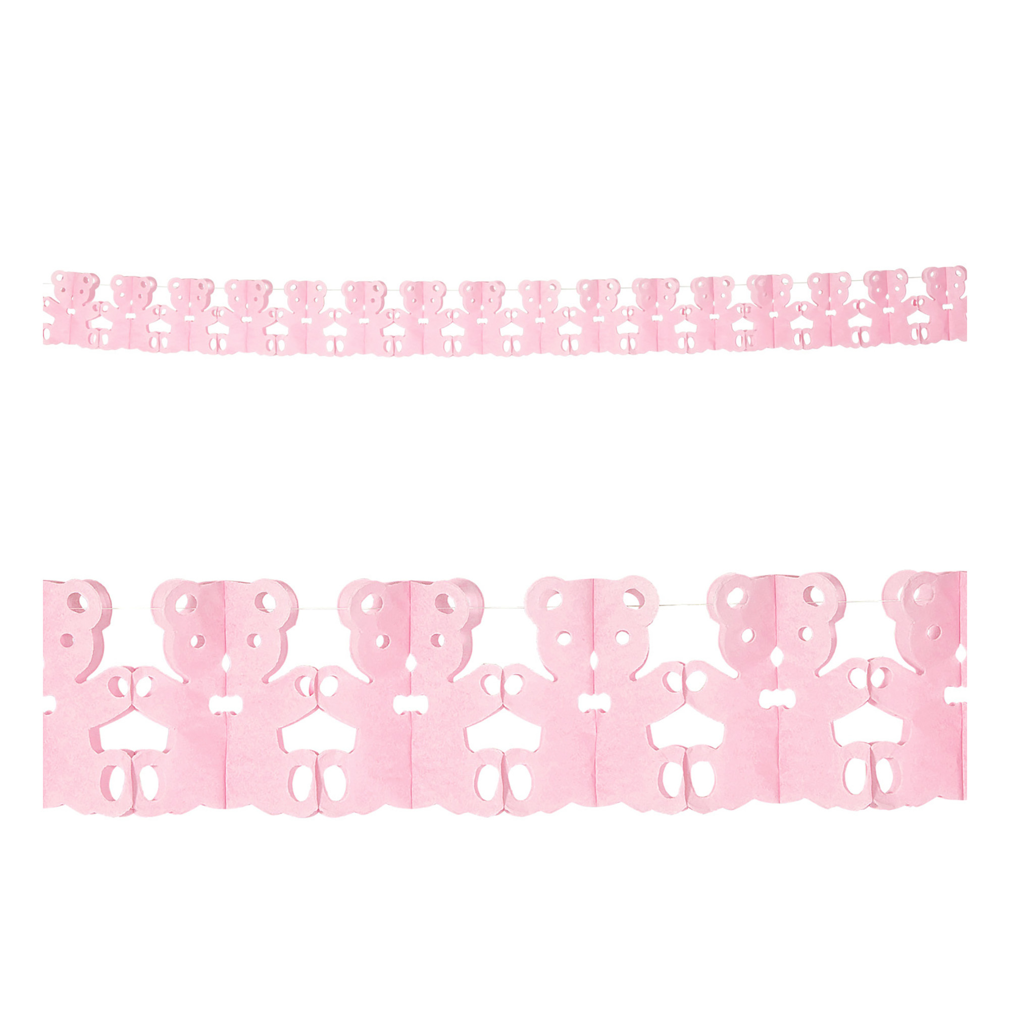 roze geboorte slinger teddybeer