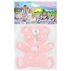 foto 2 roze geboorte slinger teddybeer