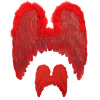 foto 3 Sprankelende rode Vleugels met glitters 46 x 49 cm voor een ware engel
