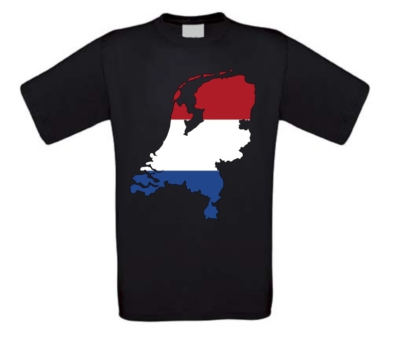 T-shirt kaart van Nederland