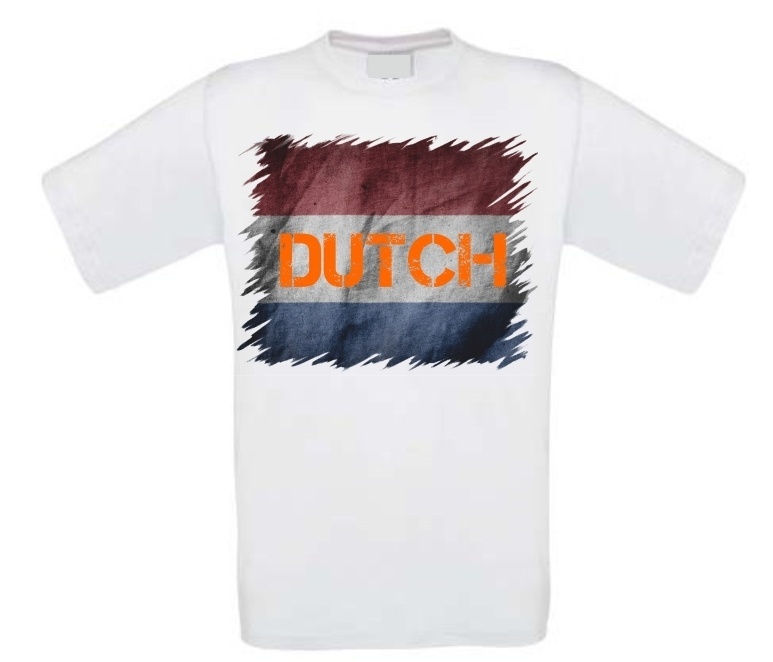 T-shirt Nederlandse vlag vintage Dutch