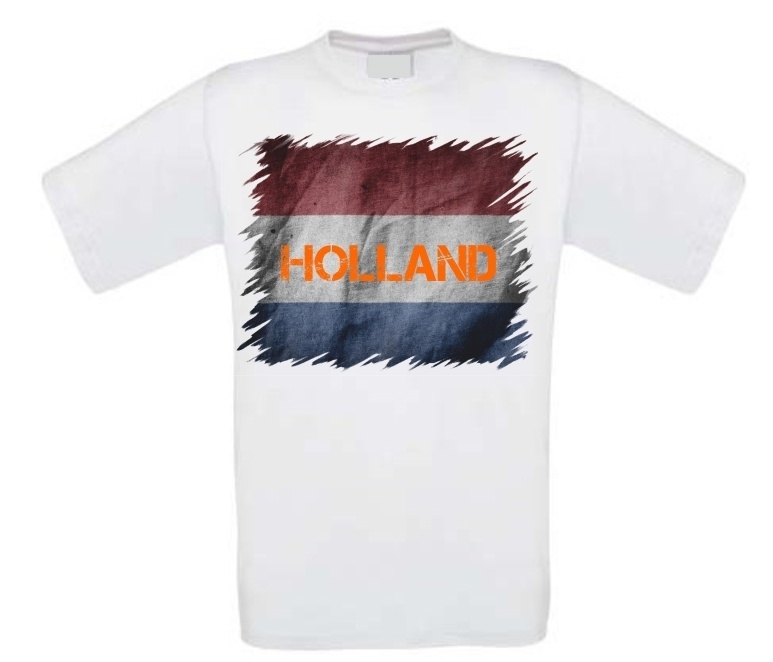 T-shirt nederlandse vlag vintage holland