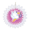 Waaier geboorte meisje roze ooievaar