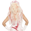 foto 3 Witte bruidsluier met bloed halloween