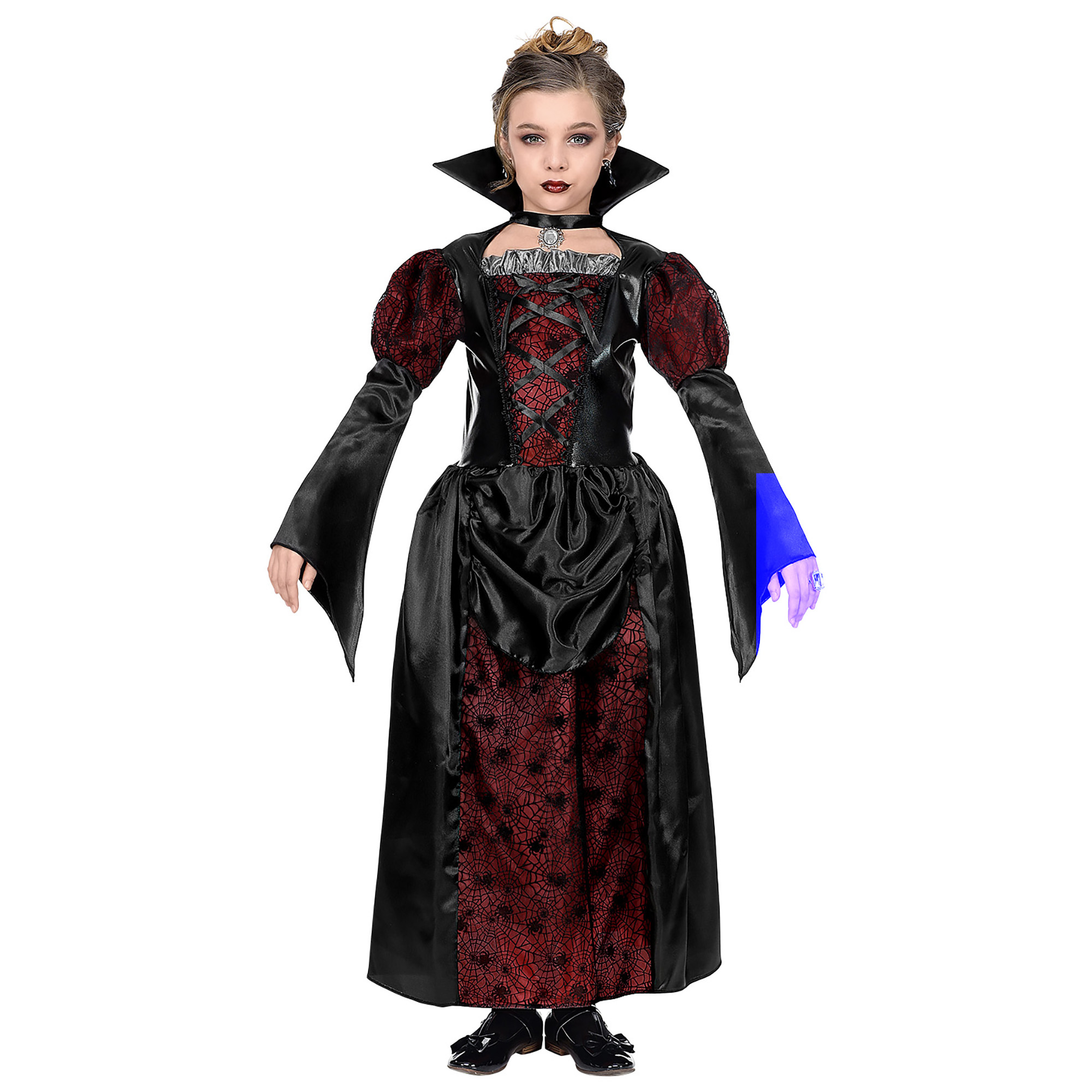Deftig Stijlvol vampier Gravin Marian kostuum meisje