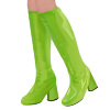 Glanzende laarskappen disco groen