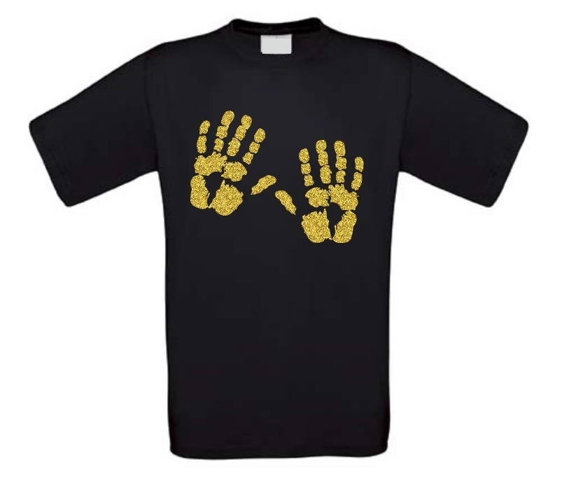 Gouden handdruk T-shirt