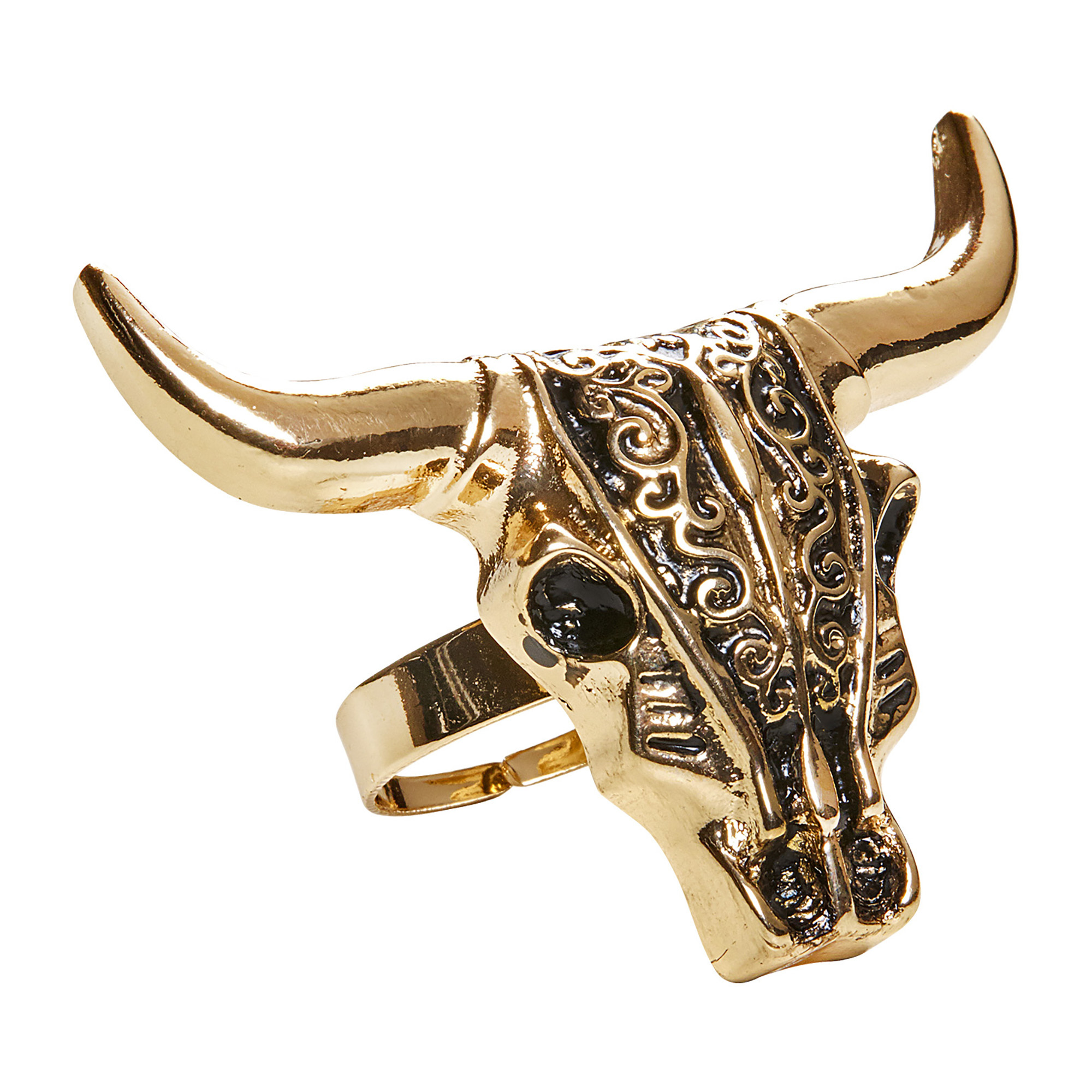 Gouden stoere buffel ring buffalo jack