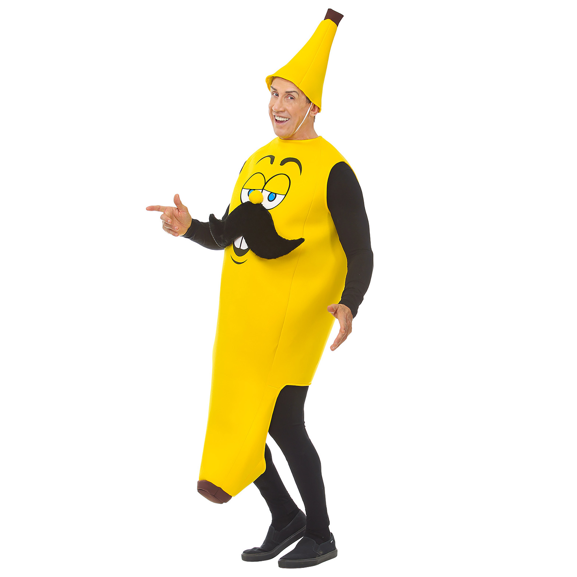 Grappig bananenpak  banaan met snor