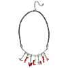 foto 2 Halloween ketting met bloederig gereedschap