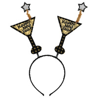 Happy new year diadeem champagne glazen Happy new year diadeem champagne glazen