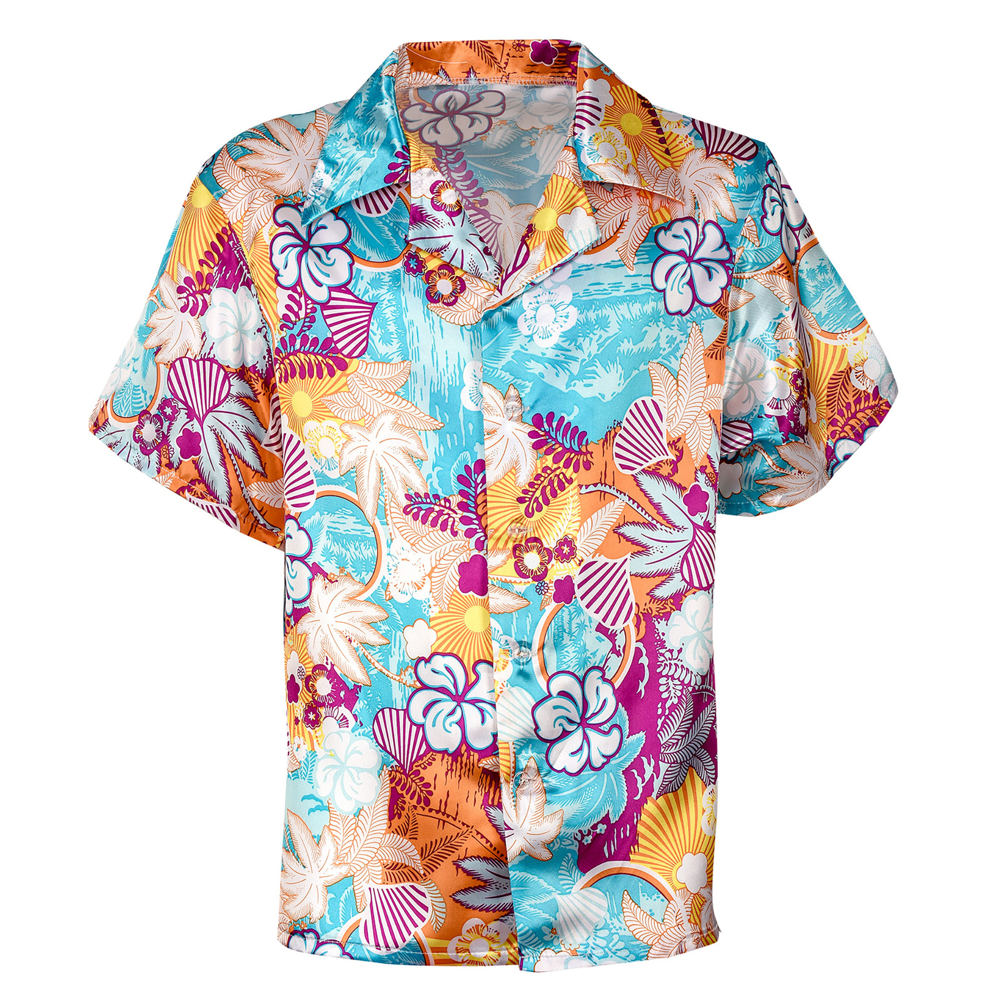 Hawaii blouse zomerse bloemen print heren